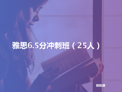 新航道雅思6.5分冲刺班（25人）