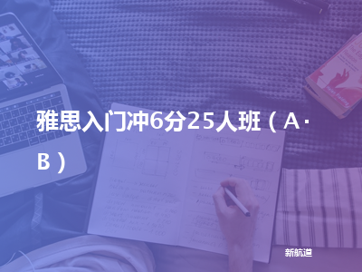 新航道雅思入门冲6分25人班（a b）